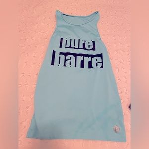 Pure Barre blue workout top